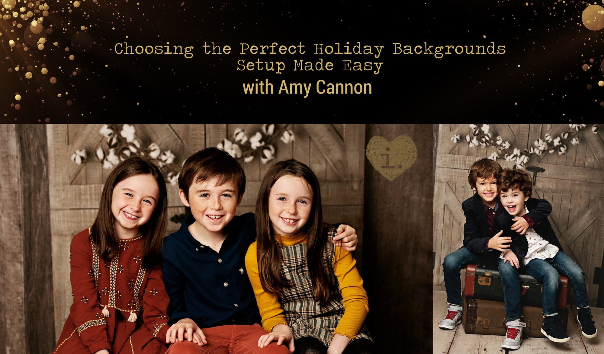 Choosing the Perfect Holiday Backgrounds | Setup Made Easy with Amy Cannon Photography