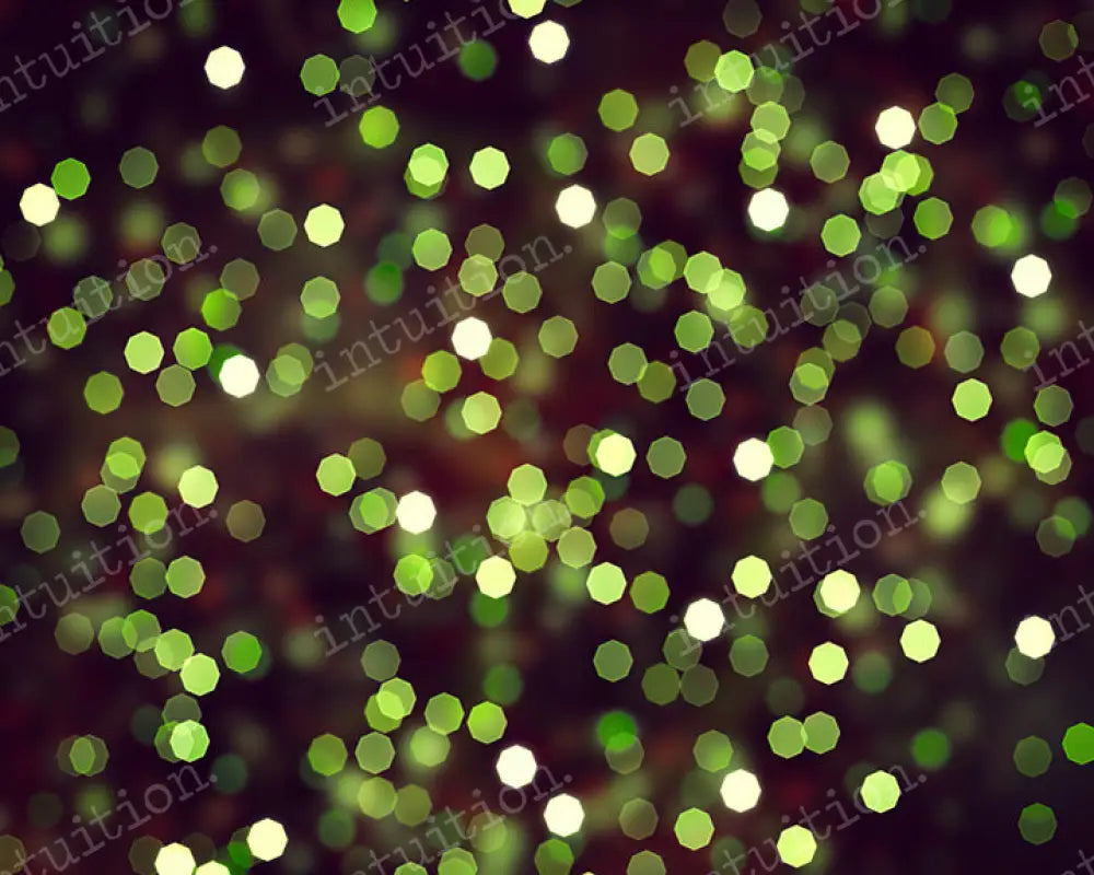 Festive Green Twinkles Backdrop