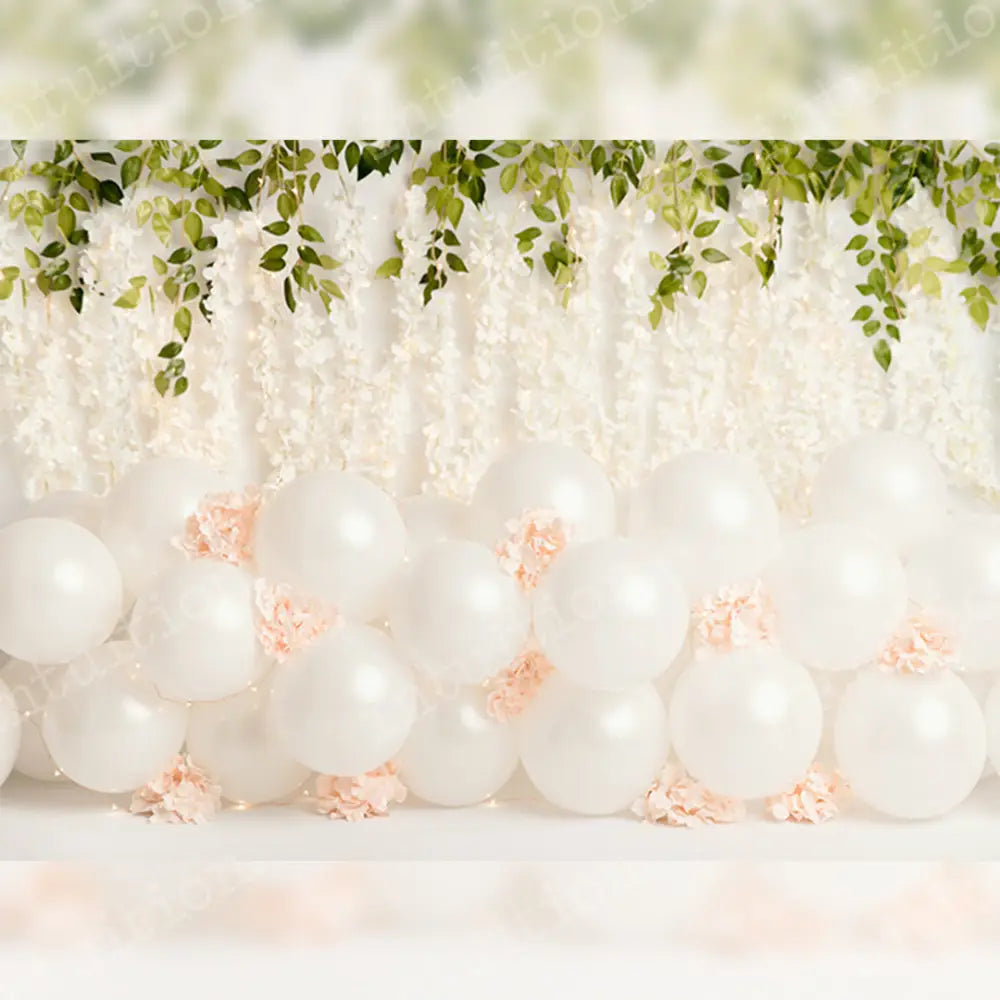 Flower Veil Party Horizontal / Poly 60X44 Backdrop