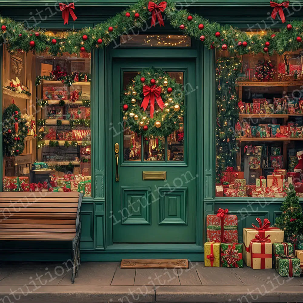 Holiday Shopping Backdrop