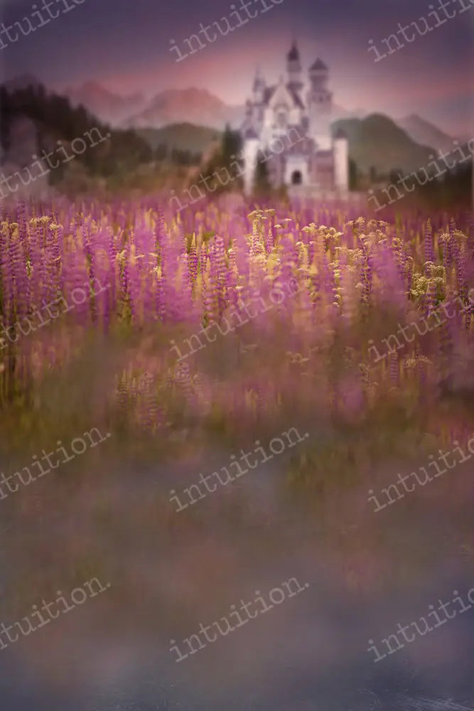 Lupine Castle Backdrop
