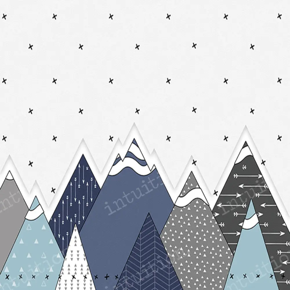 Modern Mountains Horizontal / Poly 60X44 Backdrop