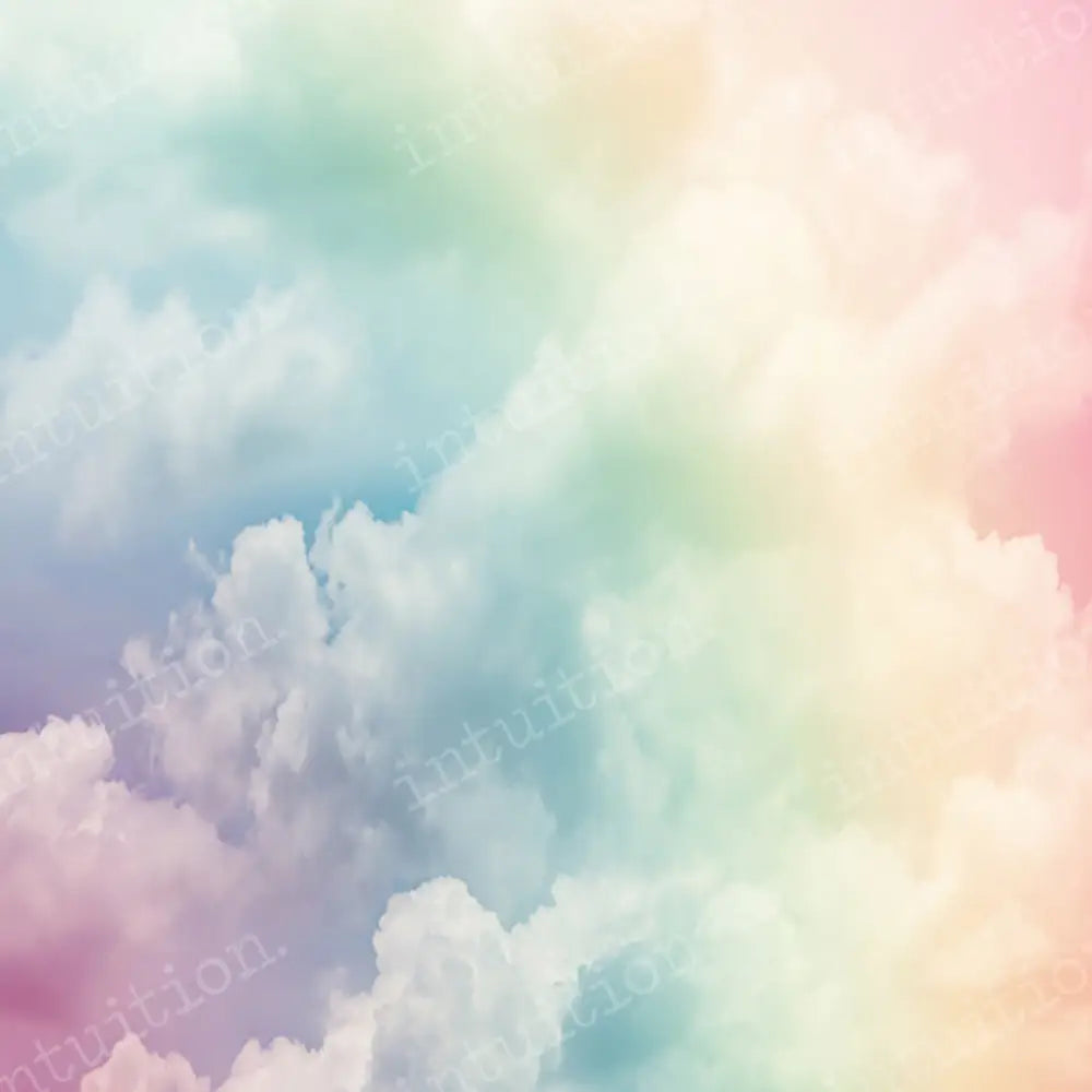 Rainbow Sky Horizontal / Poly 60X44 Backdrop