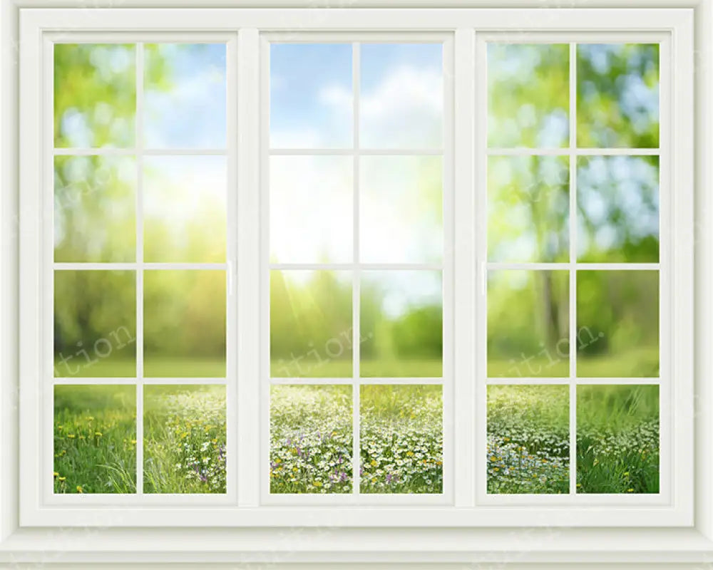Spring Window Backdrop