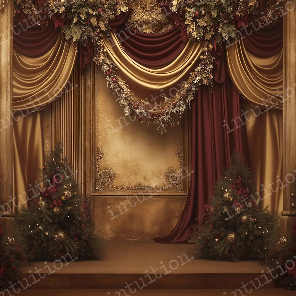 Traditional Christmas Horizontal / Poly / 5x4 Backdrop