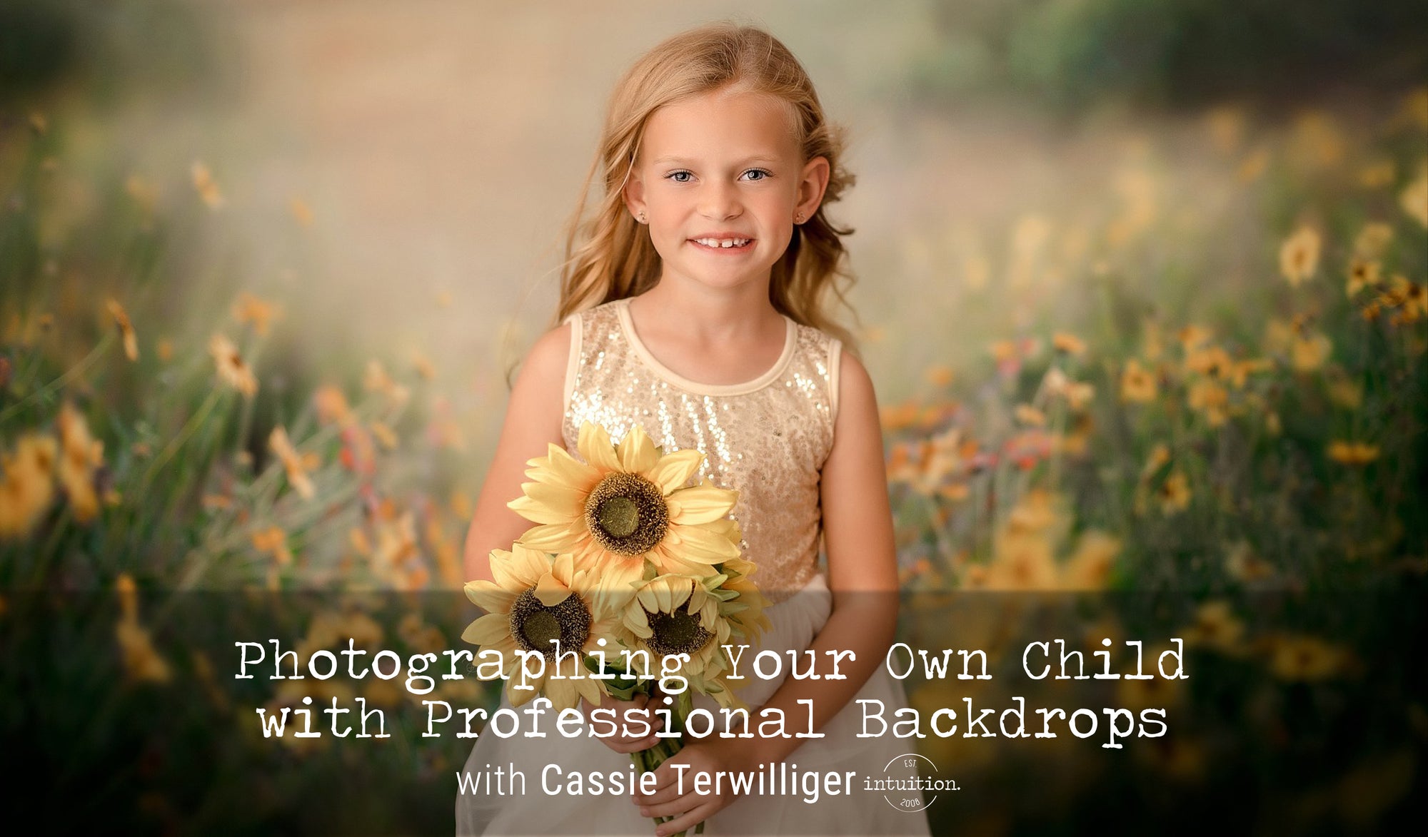 Photographing Your Own Child with Professional Backdrops with Cassie Terwilliger