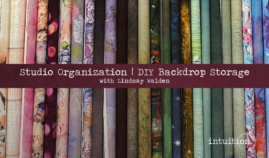 Studio Organization | DIY Backdrop Storage