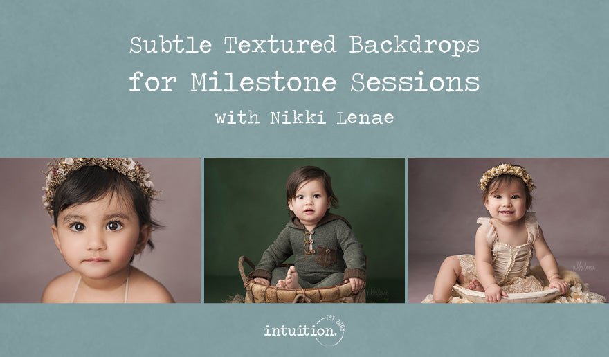 Subtle Textured Backdrops for Milestone Sessions