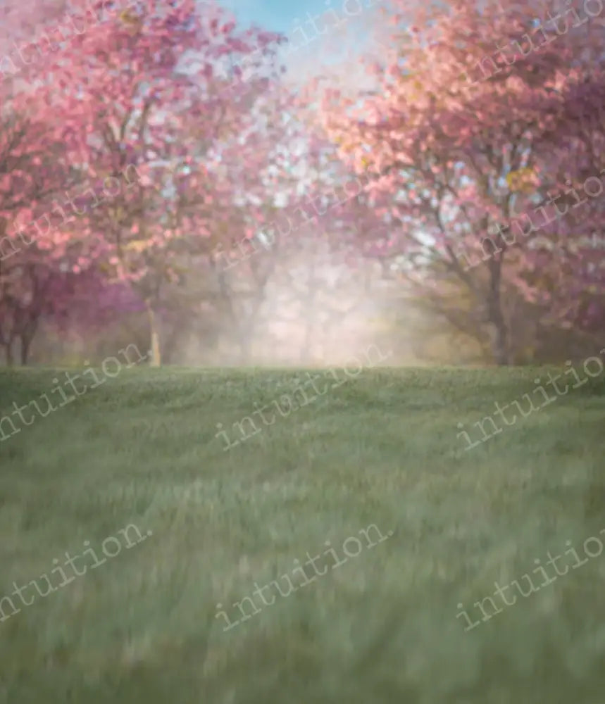 Blooming Trees Backdrop