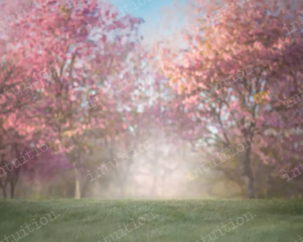 Blooming Trees Backdrop