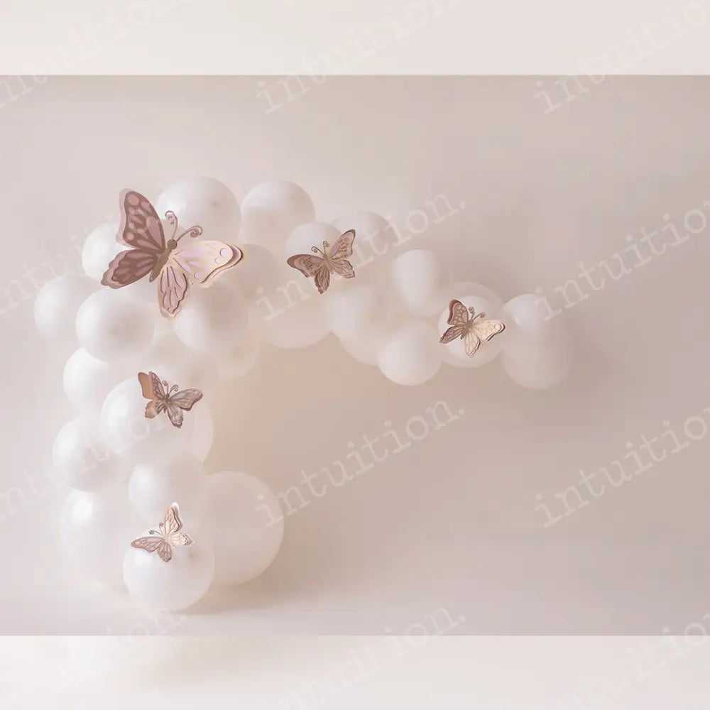Butterfly Garland Horizontal / Poly 60X44 Backdrop