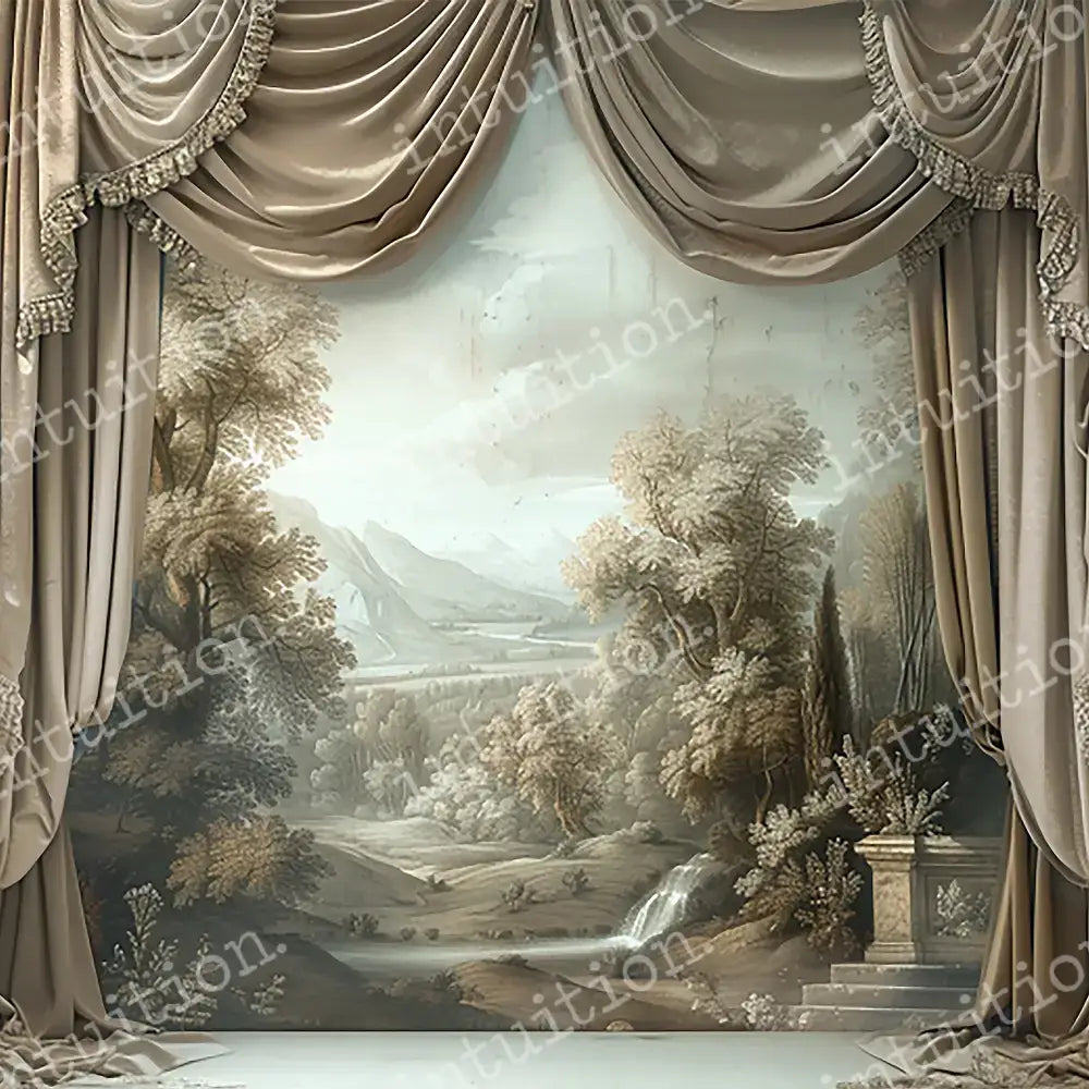 Bridal Photography backdrops - wedding background in Champagne Winslet Horizontal / Poly 60X44 Backdrop