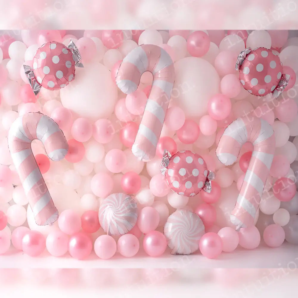 Christmas Candy Horizontal / Poly 60X44 Backdrop