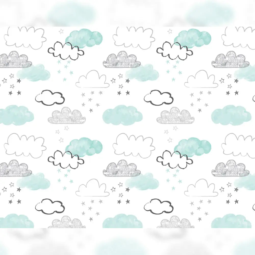 Clouds Stars Horizontal / Poly 60X44 Backdrop