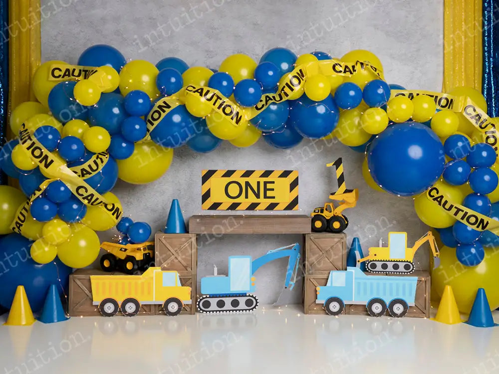 Construction Zone Backdrop