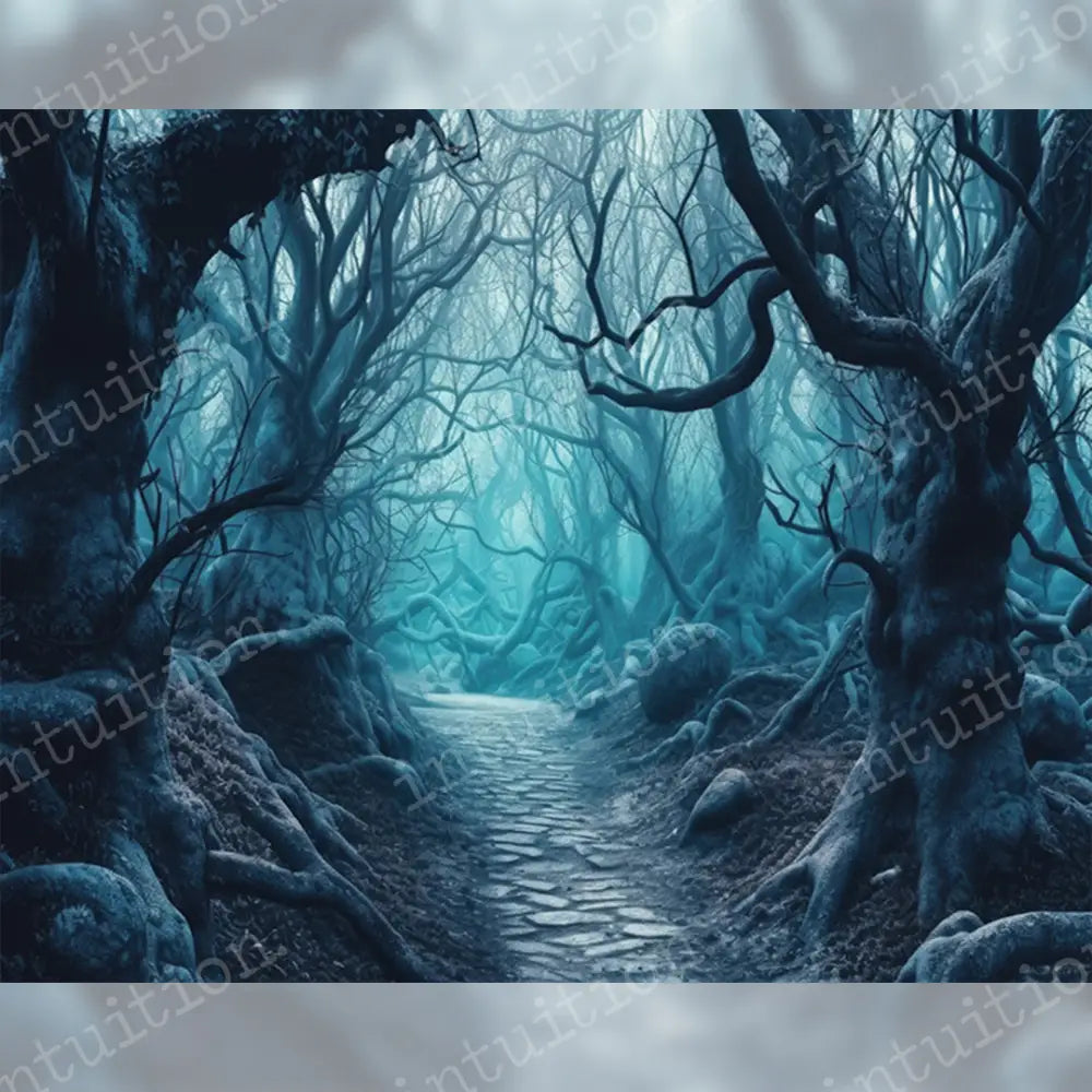 Dark Forest - Photography Backdrop by Intuition Backgrounds