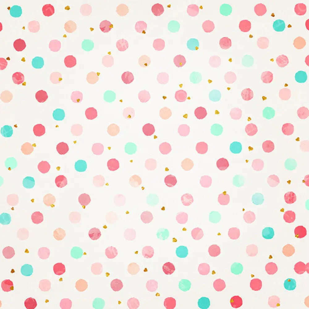 Dotty Hearts Poly / 60X44 Backdrop