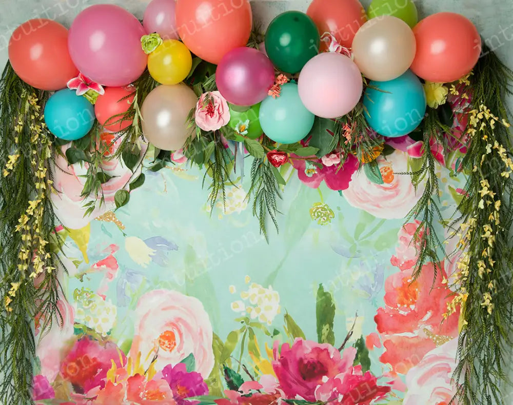 Floral Delight Party Backdrop