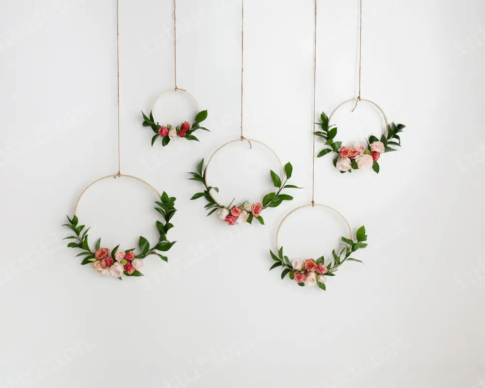 Floral Hoops Backdrop