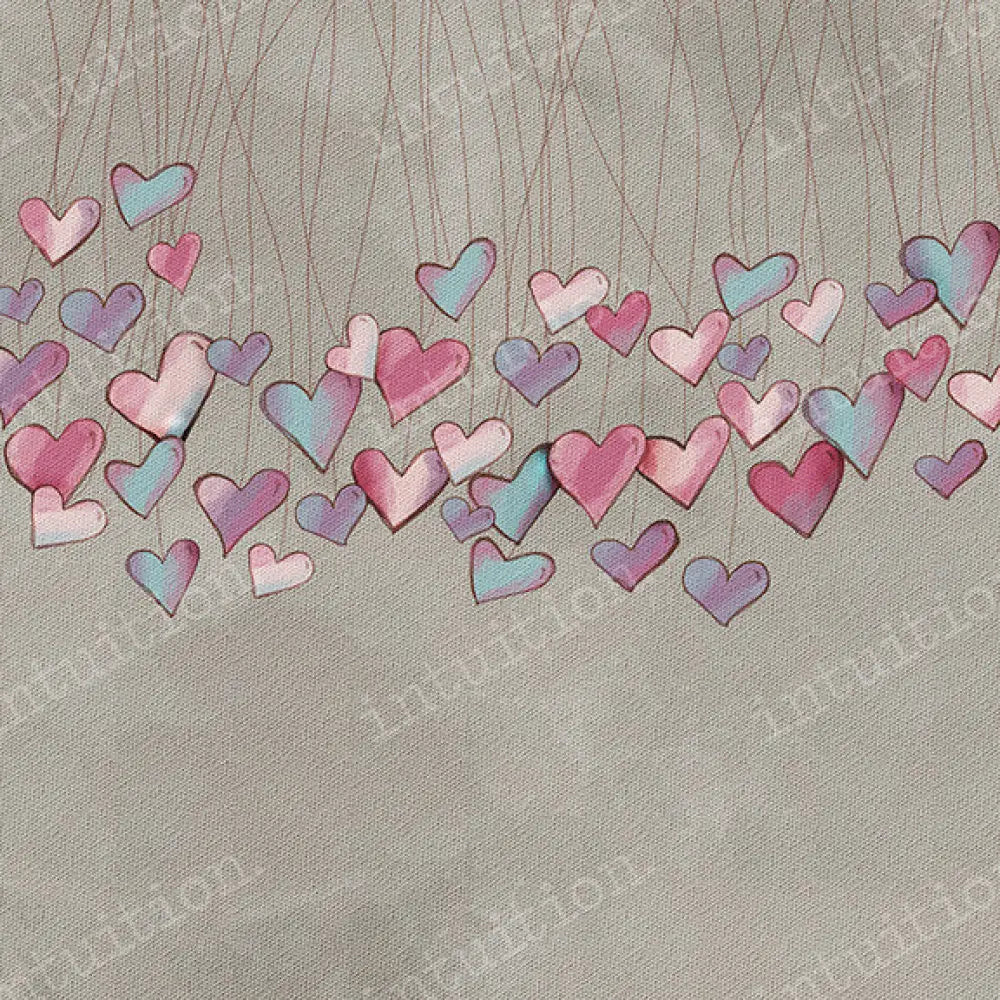 Fluttering Hearts Poly / 60X44 Backdrop
