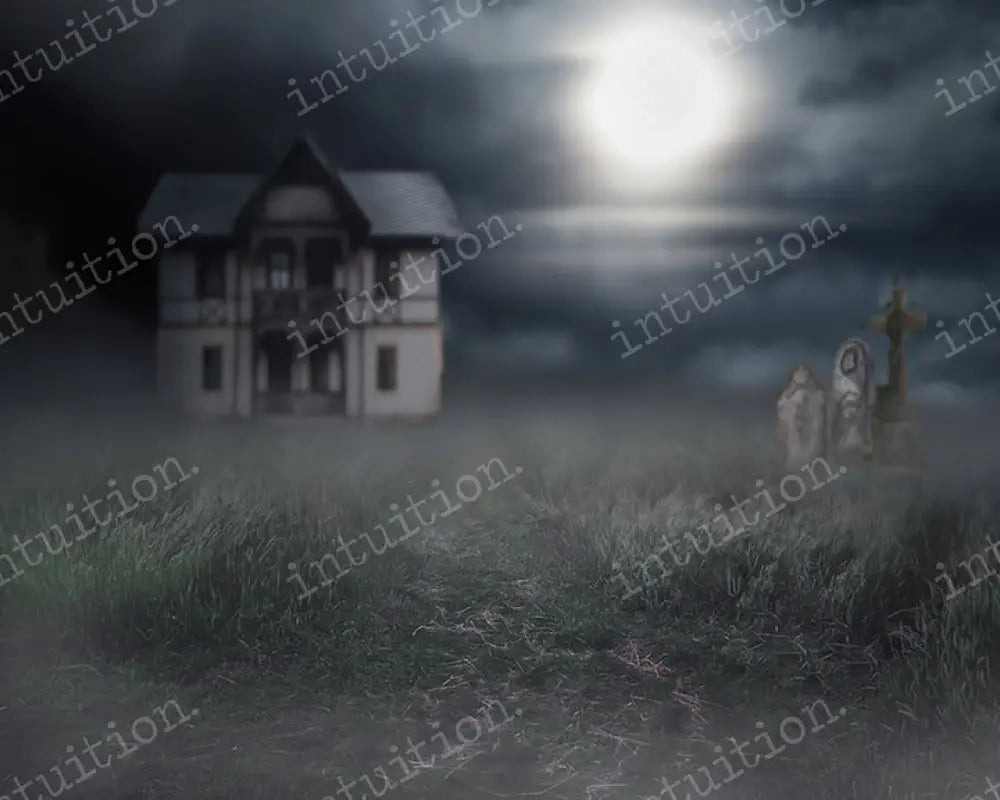 Haunted Hill Backdrop