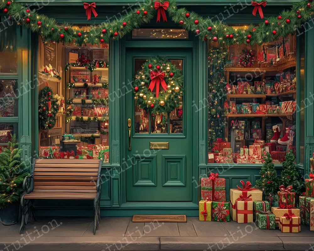 Holiday Shopping Backdrop