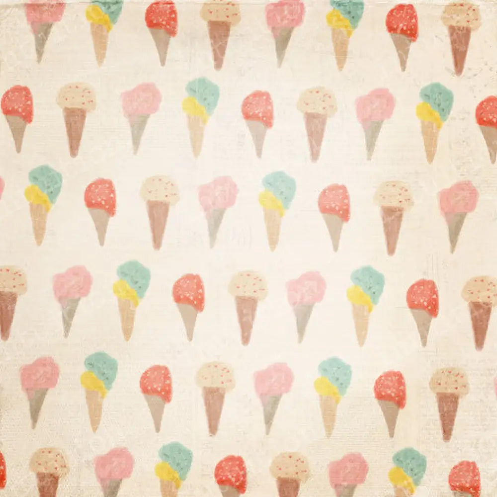 I Scream Poly / 60X44 Backdrop