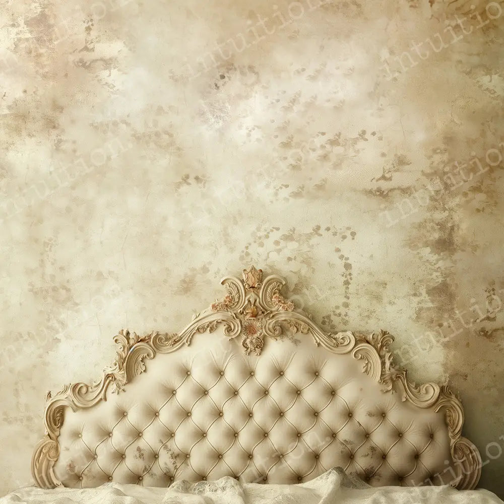 Boudoir photography backdrops in Jane Horizontal / Canvas 10X8 Backdrop - ivory headboard background