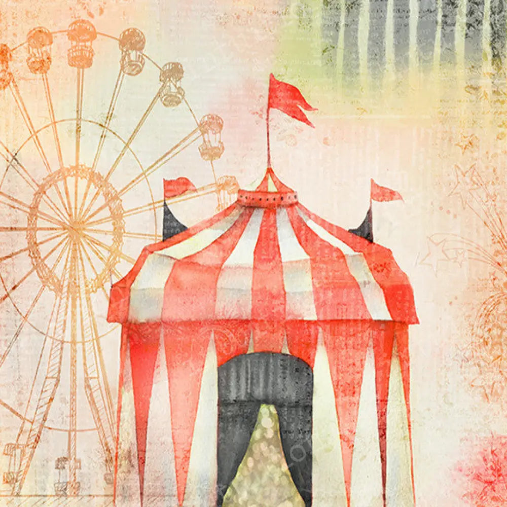 Ladies And Gentlemen Red Poly / 60X44 Backdrop