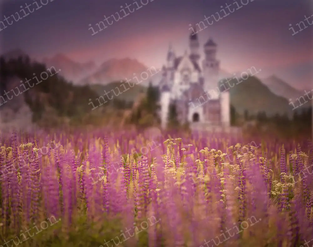 Lupine Castle Backdrop