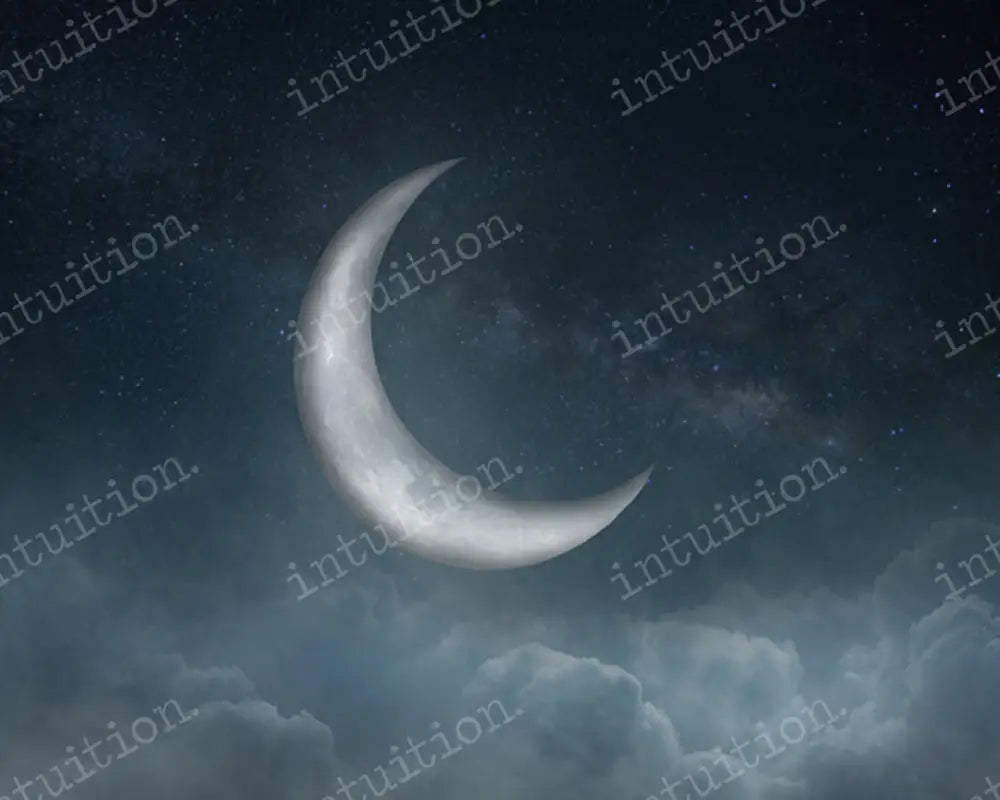 Moon In The Clouds Backdrop