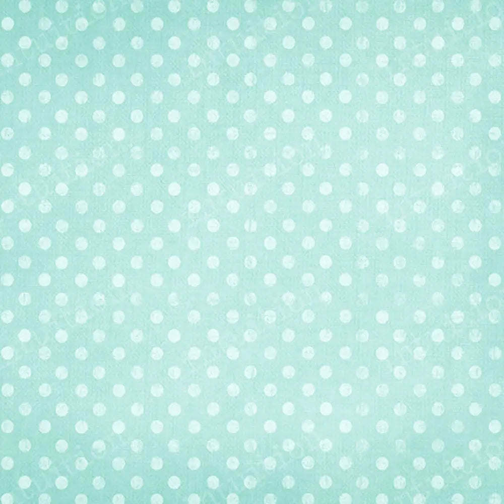 Perfectly Polka Dot - Aquamarine Horizontal / Poly 60X44 Backdrop