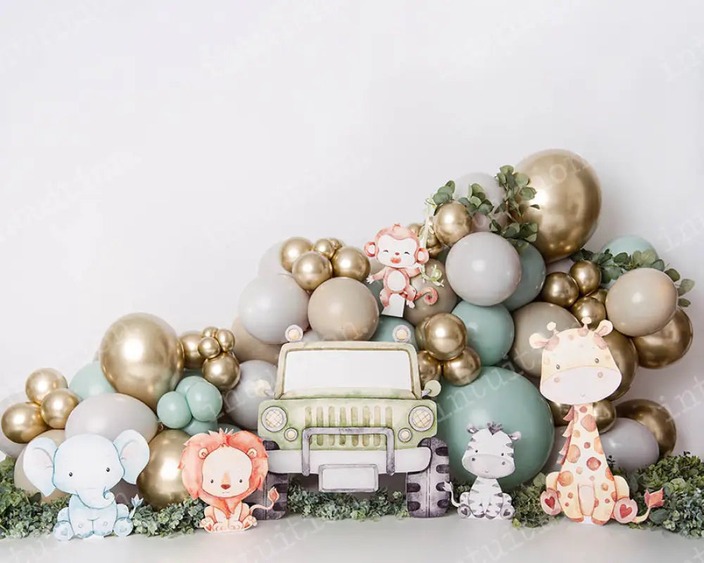 Safari Celebration Backdrop