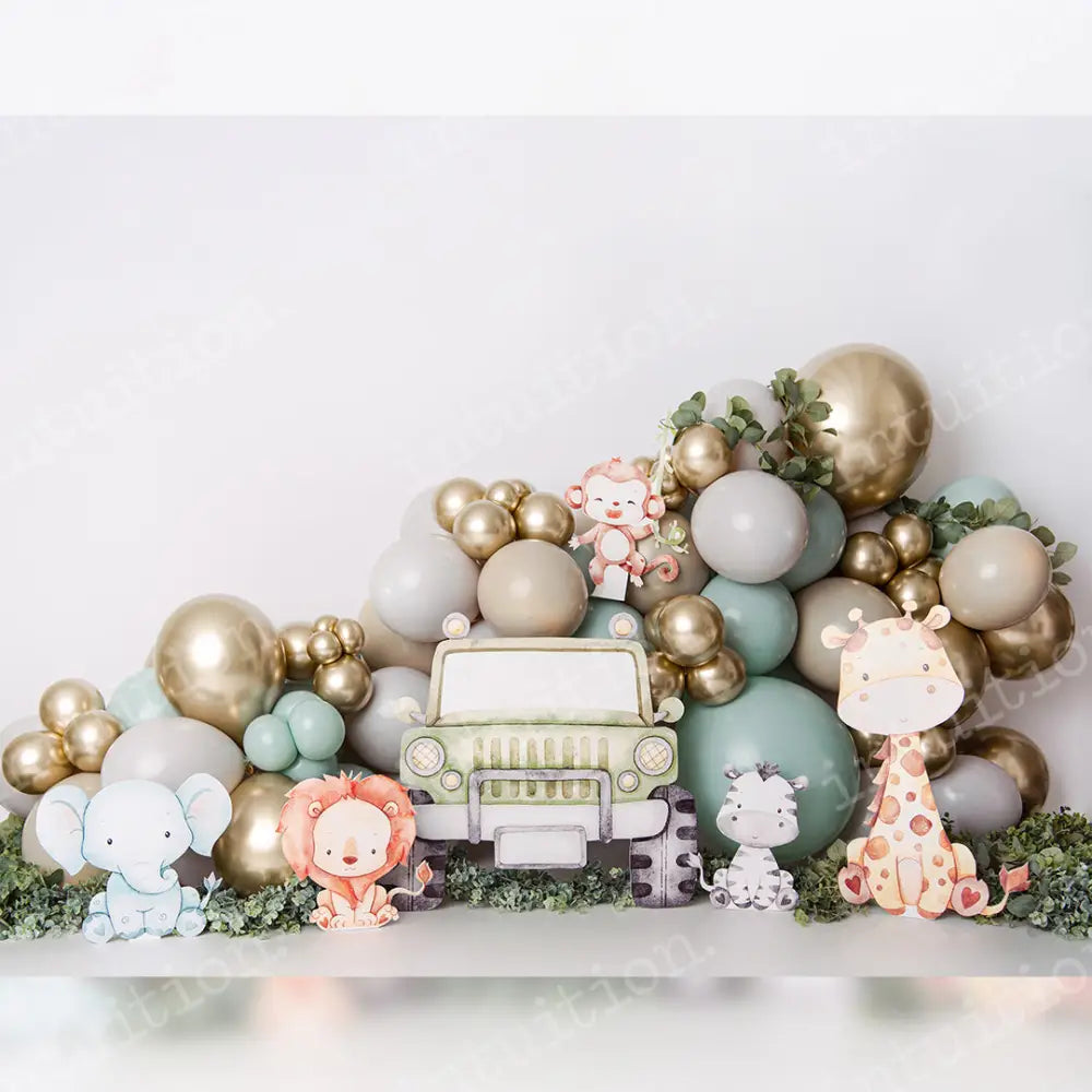 Safari Celebration Poly / 60X44 Backdrop