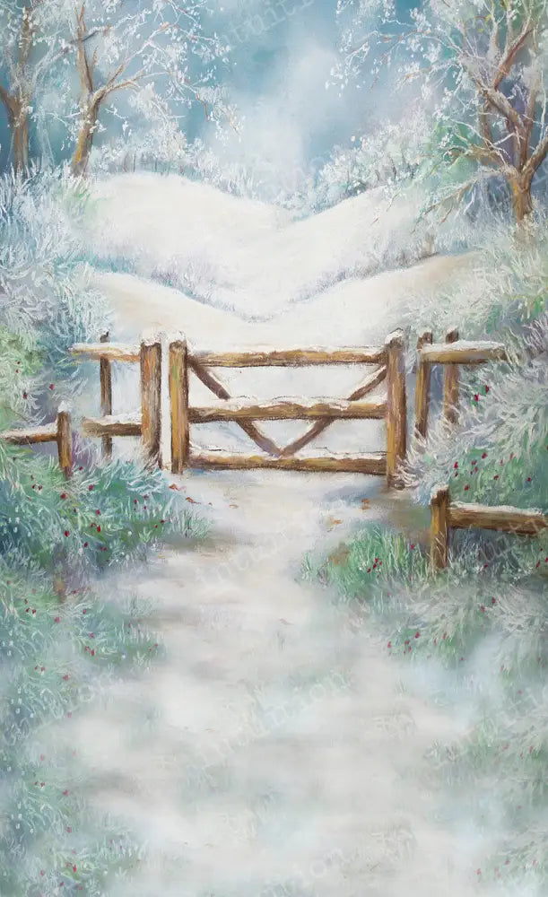 Snowy Field Backdrop