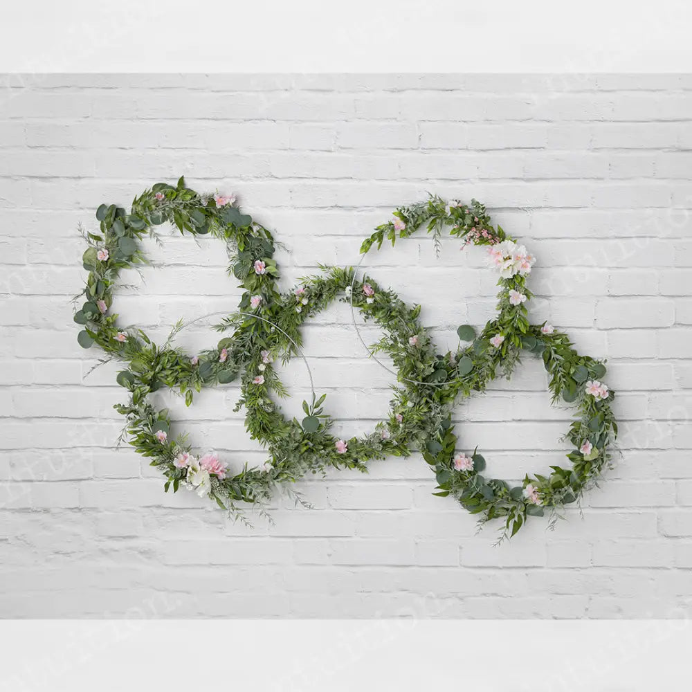 Summer Wreaths Horizontal / Poly 60X44 Backdrop
