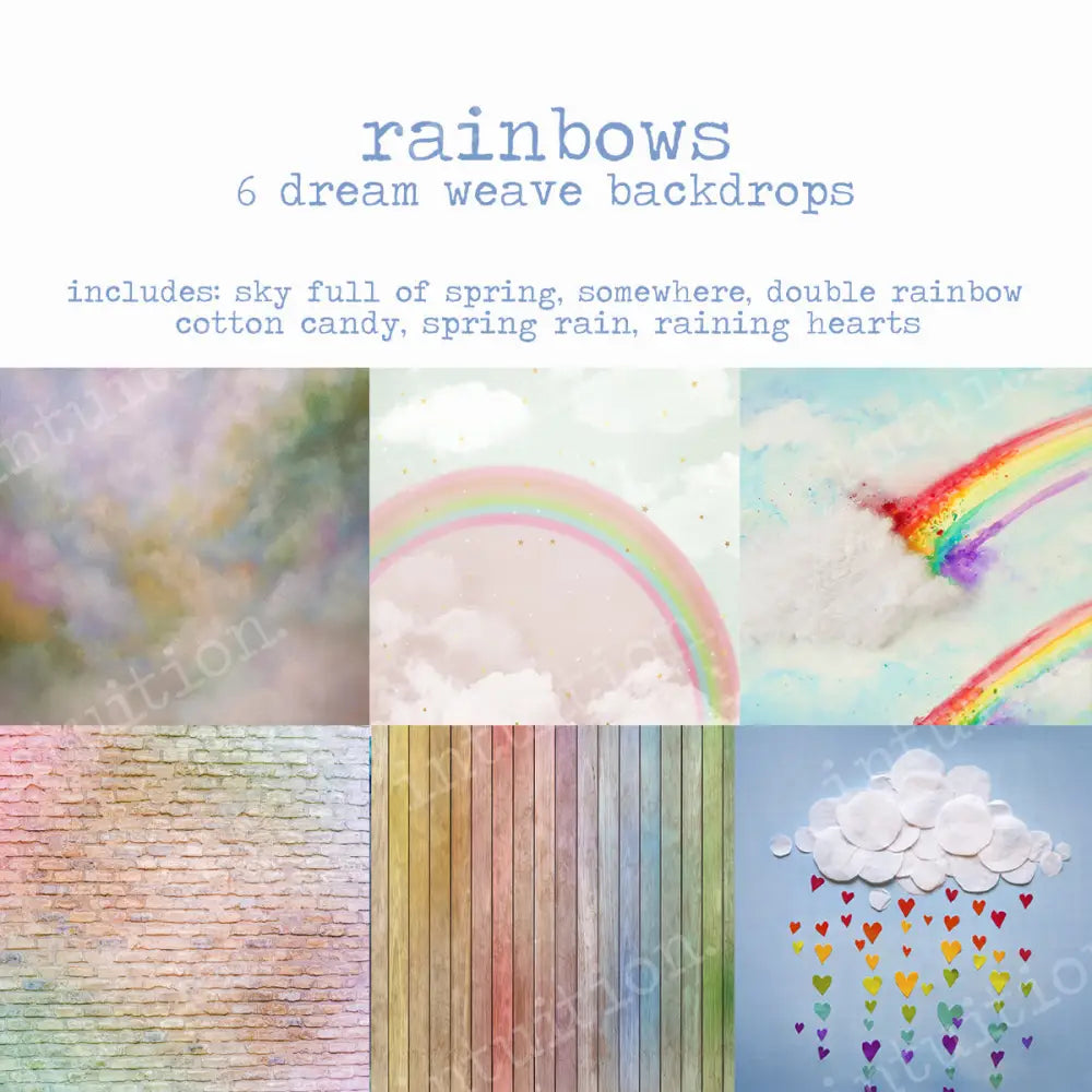 To-Go Pack - Rainbows 3X2.5 Backdrop