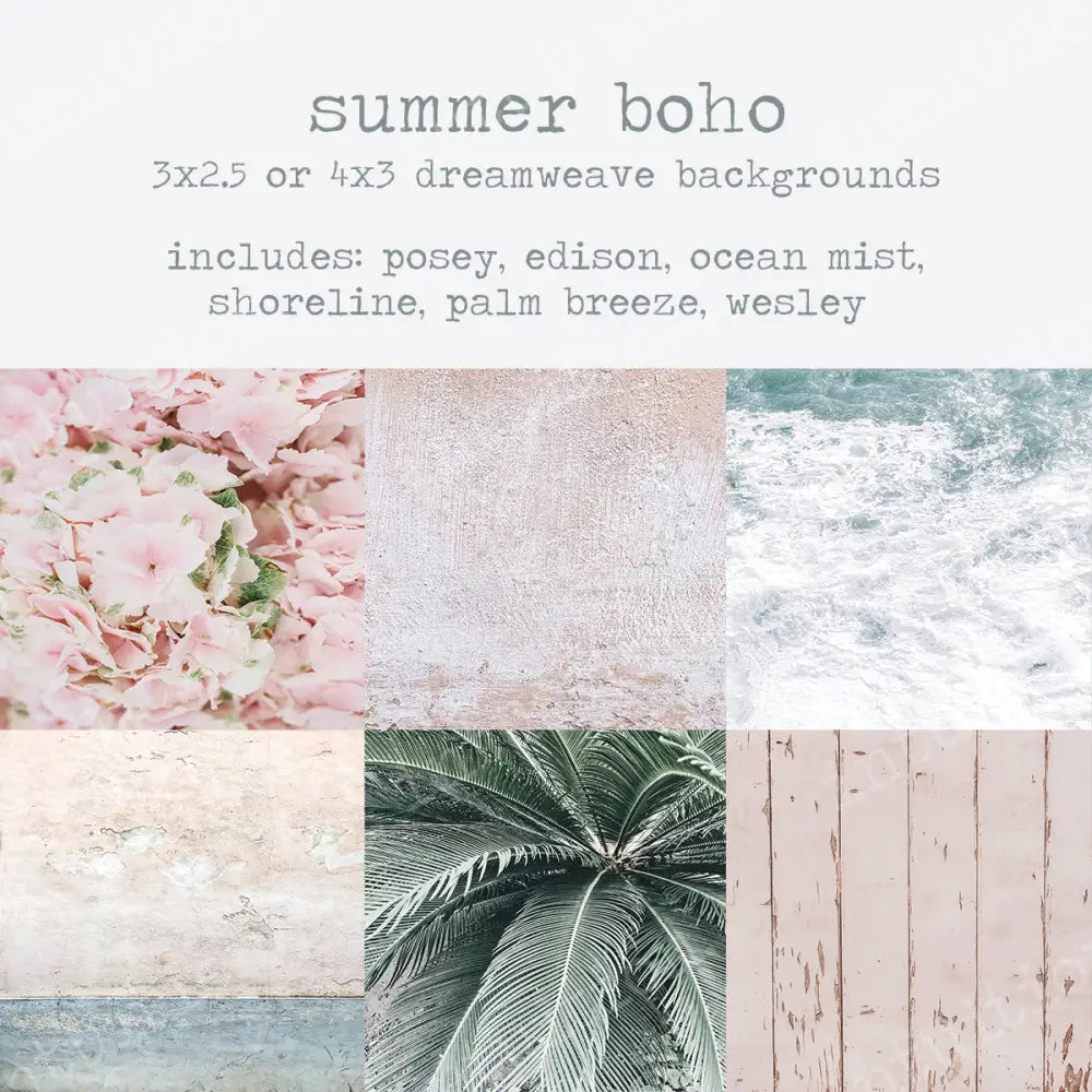 To-Go Pack - Summer Boho 3X2.5 Backdrop