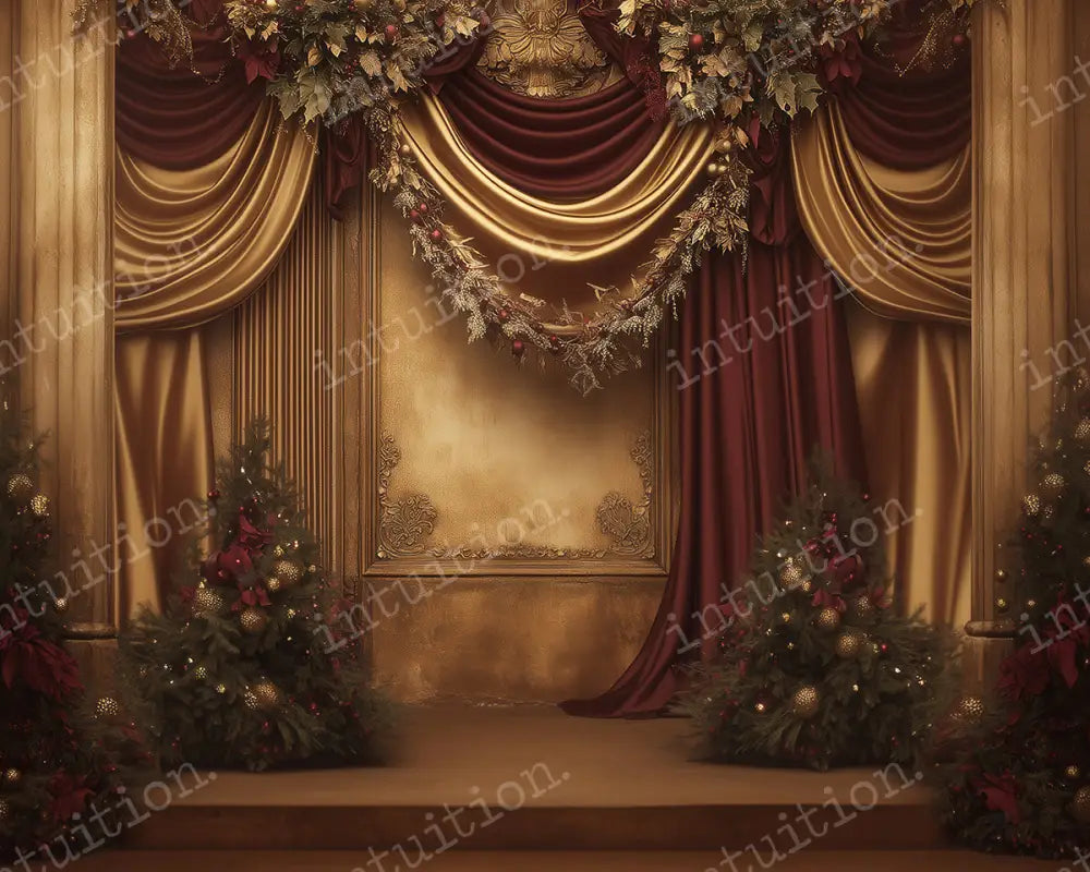 Traditional Christmas Backdrop