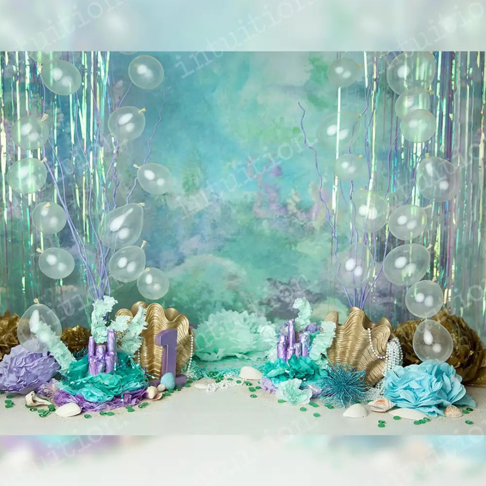 Under The Sea Party Poly / 60X44 Backdrop