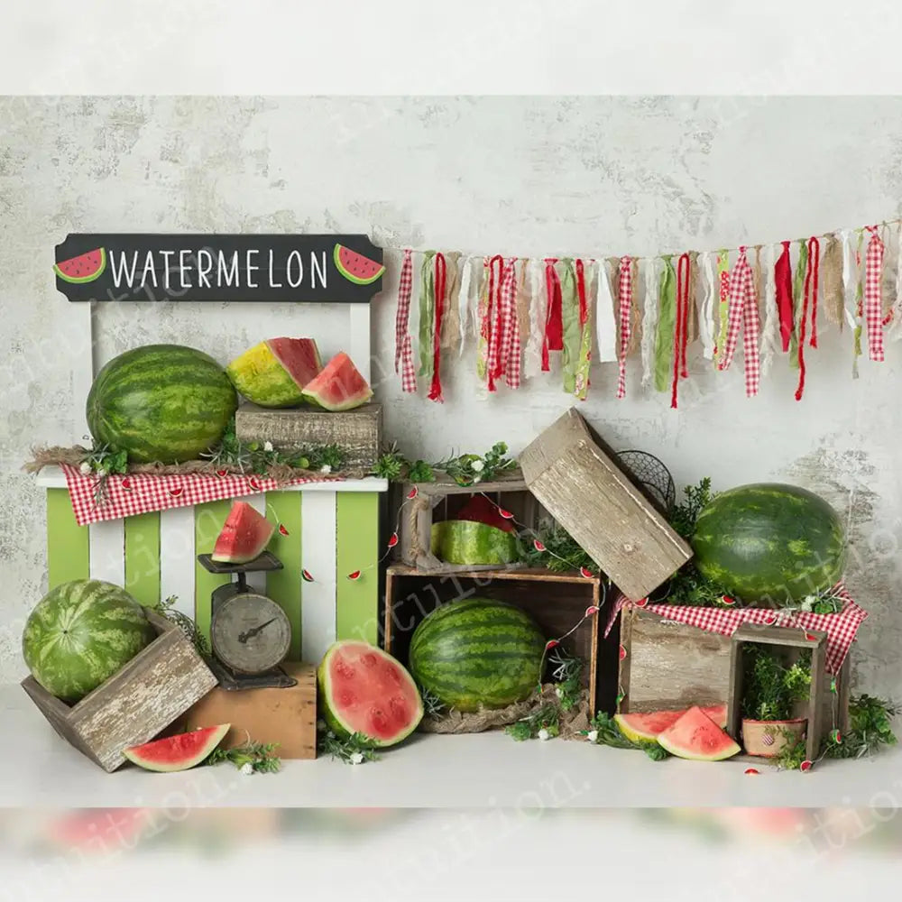 Watermelon Seeds Poly / 76X60 Backdrop