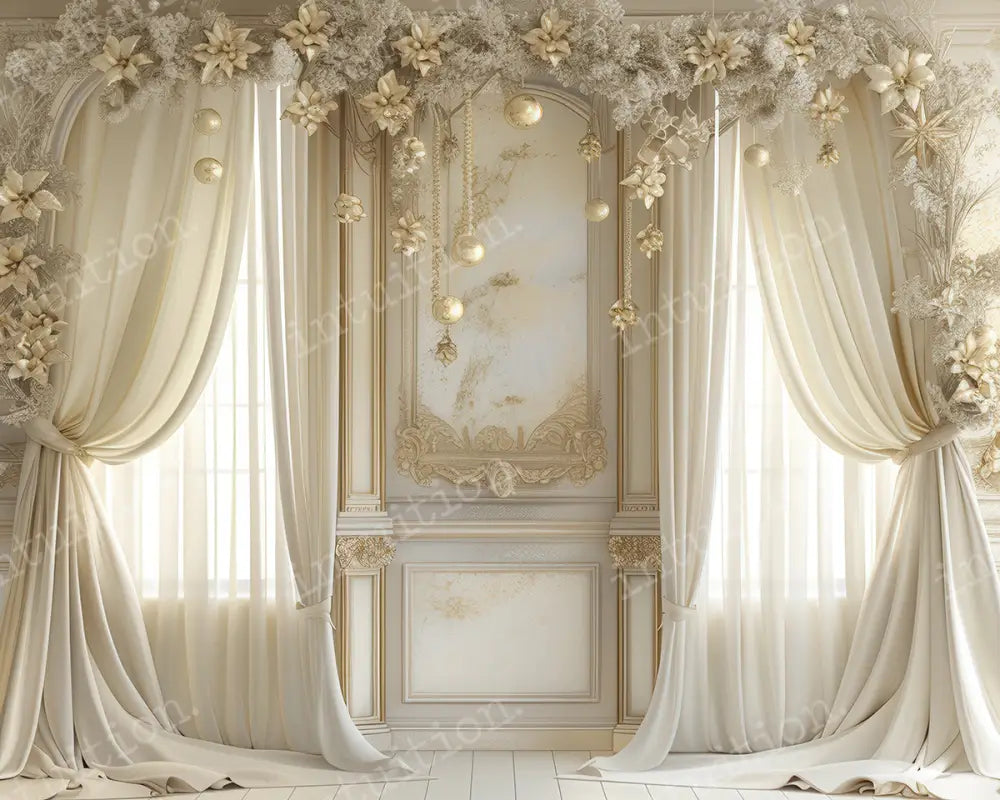 White Christmas Backdrop