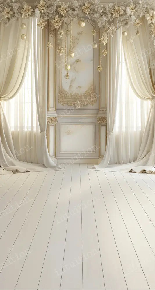 White Christmas Backdrop